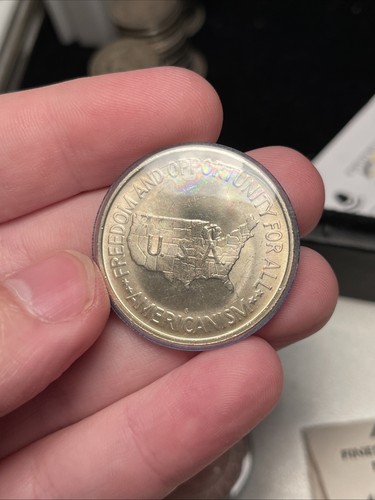 1951-P/D/S WASHINGTON CARVER HALF DOLLAR SET RARE BEEBEES FLIP - Picture 3 of 7