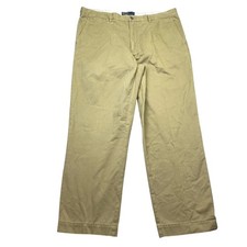 Polo Ralph Lauren Mens Sz 38 Khaki Chino Pants Straight Leg Cotton Twill Beige