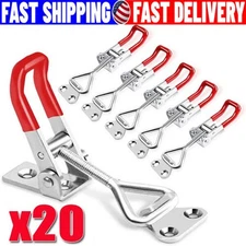 2 PCS Steel Toggle Latch Catch Adjustable Lock Clamp Anti-rust Clip For Box Case
