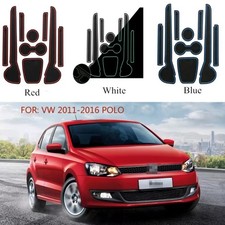 Cup Holder & Storage Recess Mat Set for VW Polo MK5 (2011-17)