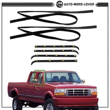 Window Sweep/Run Channel Weatherstrip For 1987-1996 1997 Ford Pickup Truck