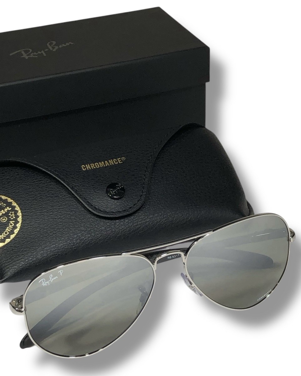 Ray Ban RB8317CH 003/5J Chromance Polarized Silver Gray Silver