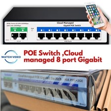 Gigabit PoE Switch , Cloud managed ,compatible with  Hikvision & dahua  & ...