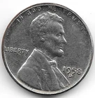 1958 D Lincoln Wheat Penny Collectible Coin Silver Coloring