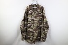 Vintage 90s Y2K Streetwear Mens 2XLT Faded Camouflage Chamois Cloth Button Shirt