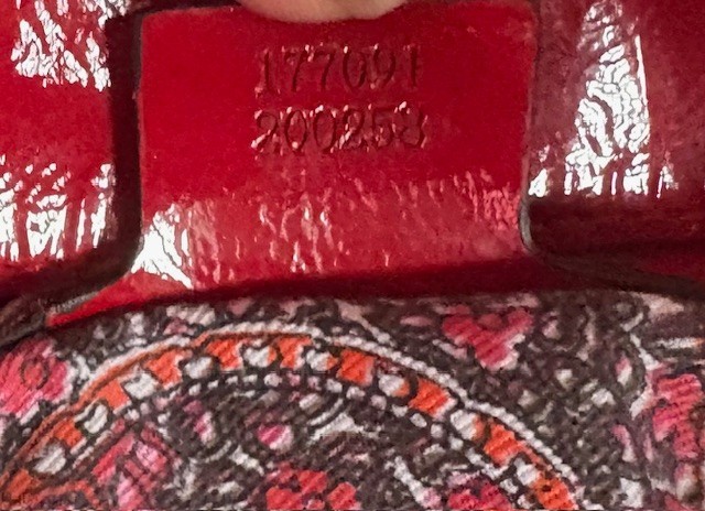 Great Condition Red Gucci Python Handbag - image 3