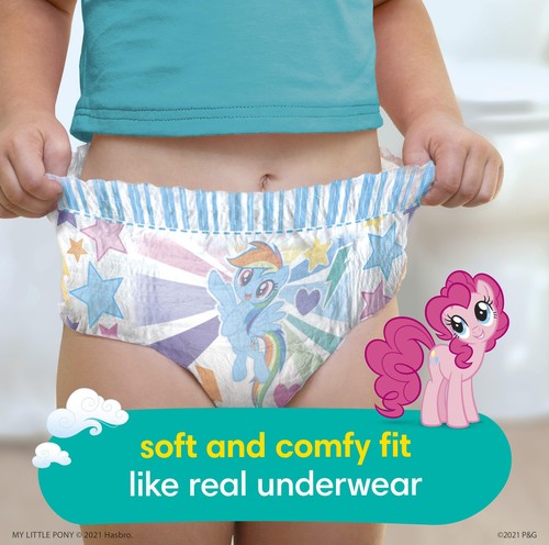 Pampers Easy Ups Potty Training Underwear 4T 5T Boys Girls Bluey My Little Pony - Picture 2 of 8