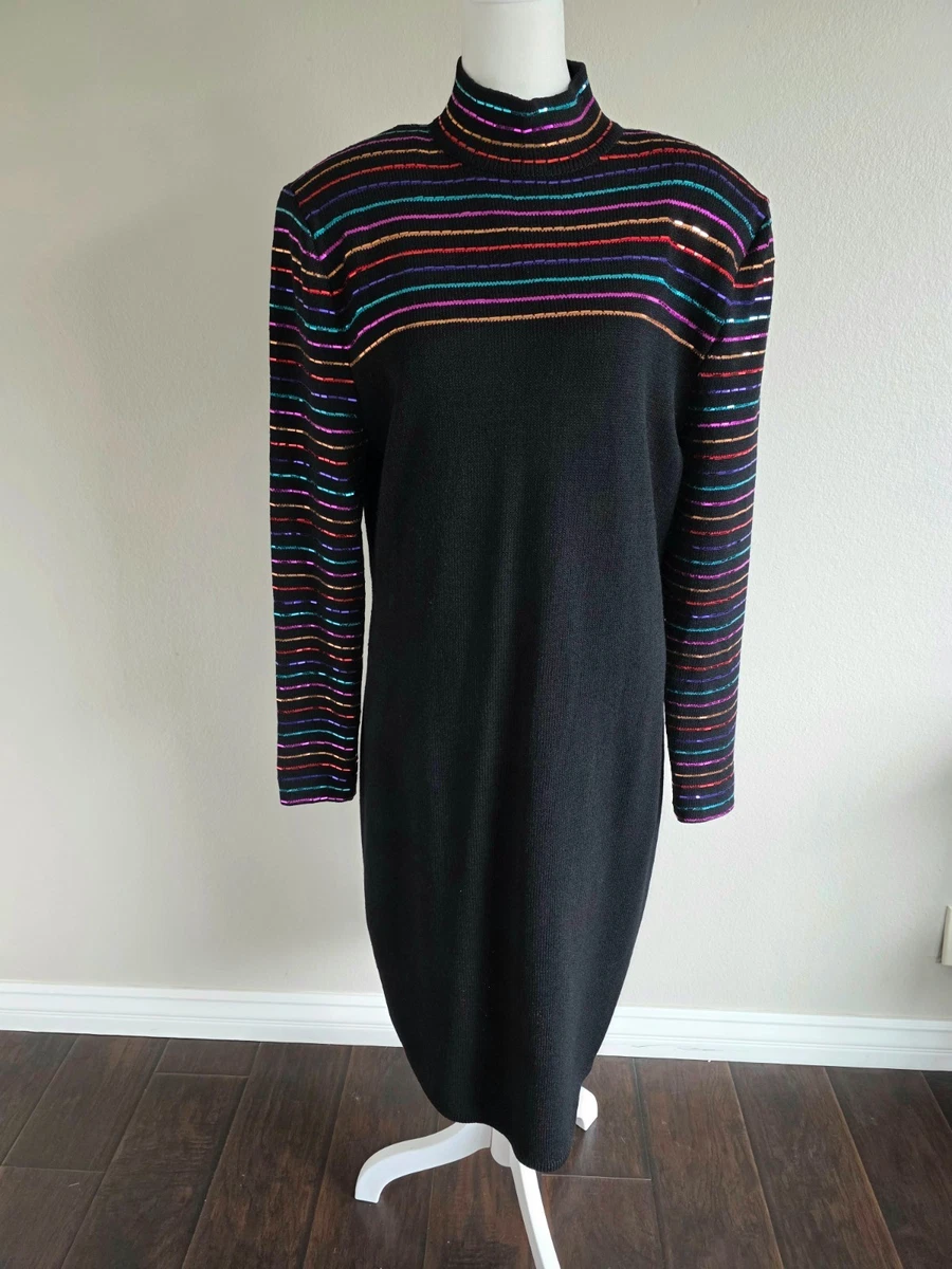 st john knit dresses on ebay NWT St. John collection blue lazuli knit Dress Women's Size M fits 6/8