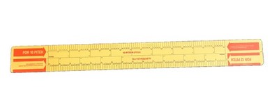 vintage Century 21 typewriting ruler
