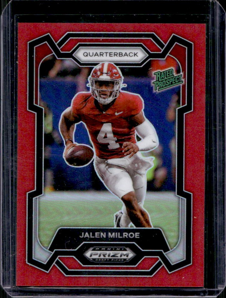 2024 Prizm Draft Picks Jalen Milroe Red Rated Prospect #/299