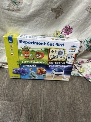 Clementoni: Experimentierset 4 in 1 Neu & Versiegelt 8+ Kristalle Detektiv Planet