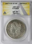 1897-O Morgan Dollar $1 XF EF 45 Details ANACS