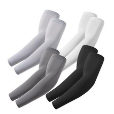 4 Pairs Arm Sleeves, Cooling UV Sun Protection Sports Compression for Men/Wom...
