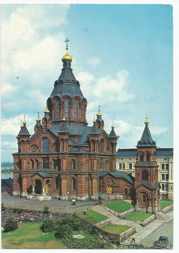 Helsinki Finland Eastern Orthodox Cathedrale Suomi Uspenski Postcard - Picture 1 of 2