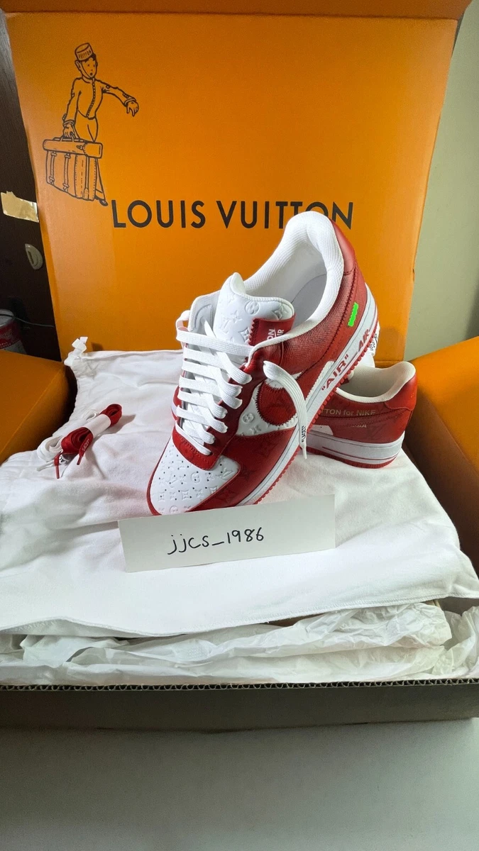 Louis Vuitton Air Force 1 Low By Virgil Abloh White/Red 11US