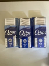 3X Q-tips Cotton Swabs, 100% Pure Cotton, 625 Count, Ultimate Home & Beauty Tool