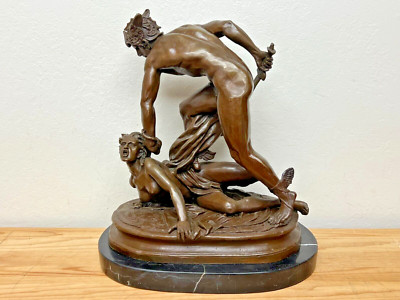 Vintage Bronze Sculpture of Perseus v. Medusa, Benvenuto Cellini & Phidias