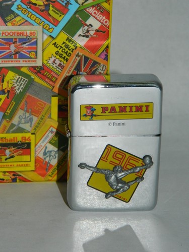 ACCENDINO ORIGINALE collezione PANINI 1961 RICARICABILE BENZINA IN METALLO J28 - Imagen 2 de 7