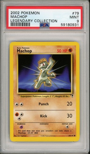 Machop graded PSA 9 for sale on eBay