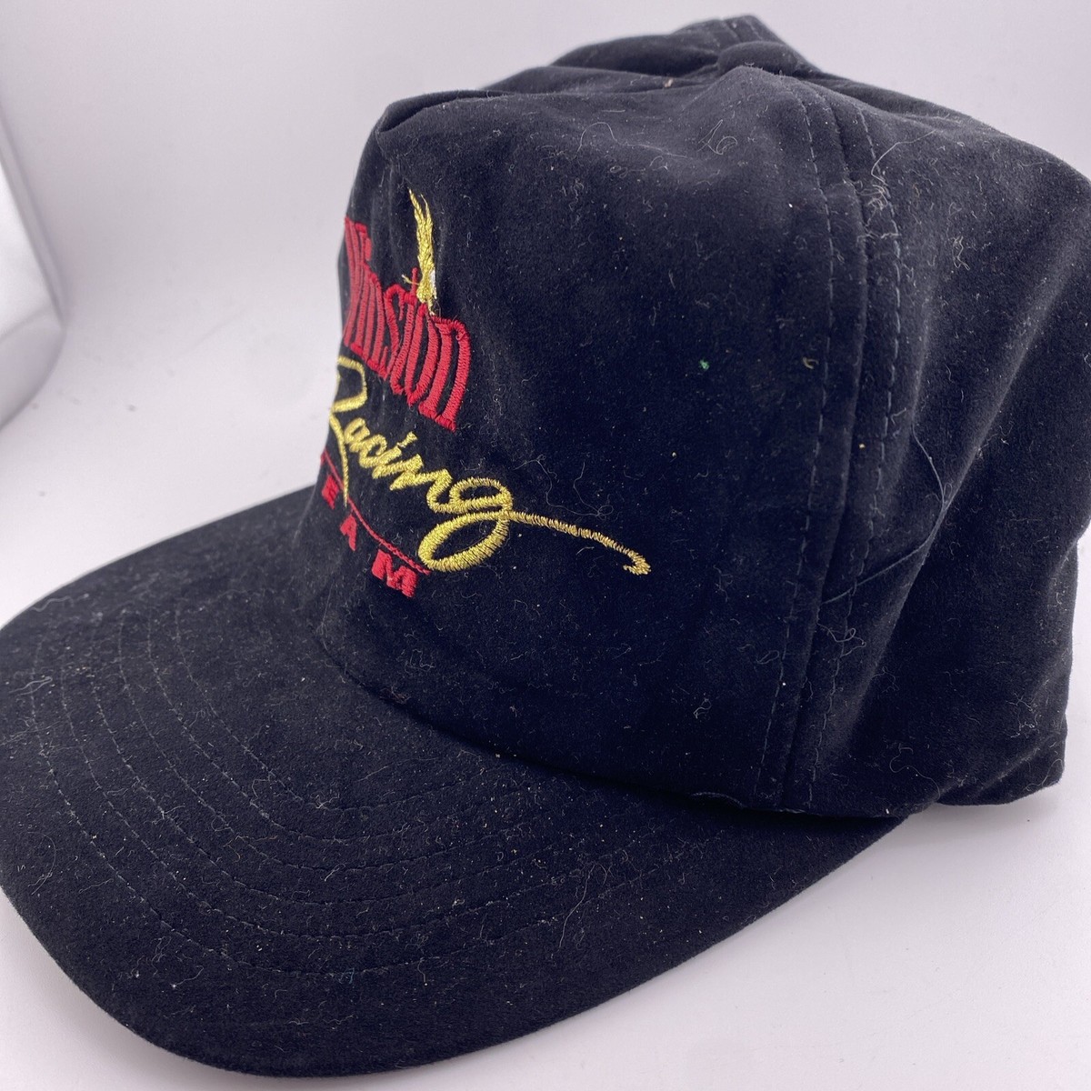 Winston Racing Team Hat Cap - Snapback Adjustable - Velvet Black