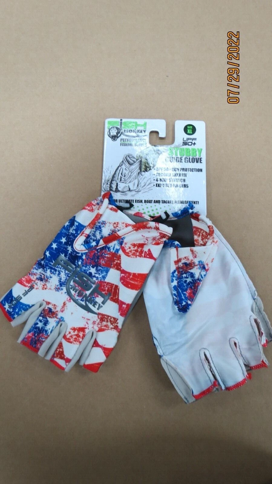 FISH MONKEY FM18 STUBBY GUIDE GLOVE FISHING GLOVES RED/WHITE/BLUE NEW XL
Opens in a new window or ta