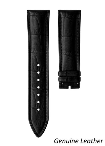 Correa de reloj de cuero genuino negro para ZENITH broche de hebilla pasadores de 18-24 mm - Imagen 11 de 13