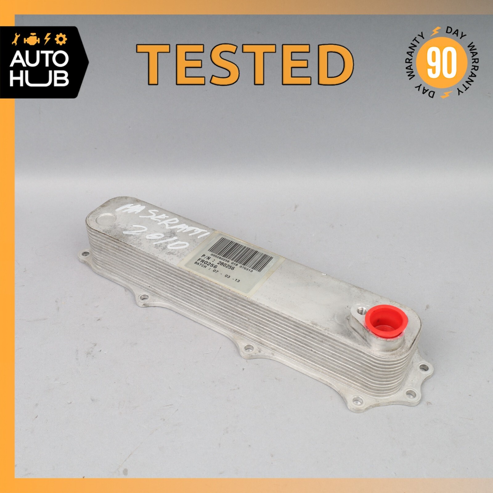 14-22 Maserati Quattroporte M156 Ghibli M157 3.0L Engine Oil Heat Exchanger OEM