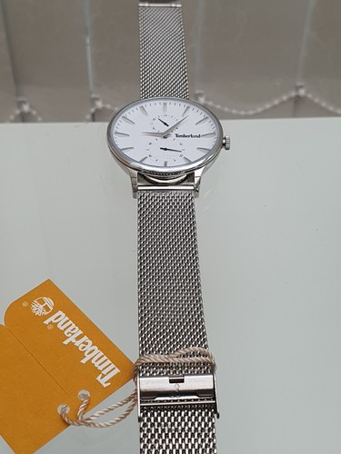 Timberland Mens Watch White , Mesh Self Adjust Strap New Gift For Him RRP £189 - Picture 9 of 24