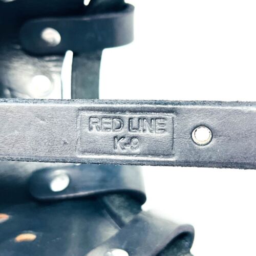 Red Line K9 Latigo Leather Agitation Police Dog Muzzle, Handmade, Black, Large - Picture 4 of 10