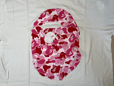 Vintage A Bathing Ape BAPE Nigo x KAWS Pink Sperm Camo White Vintage A Bathing Ape BAPE Nigo x KAWS Pink Sperm Camo White