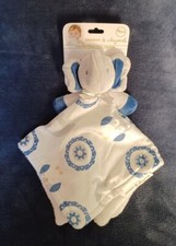 BLANKETS BEYOND BLUE WHITE ELEPHANT BABY SECURITY LOVIE LOVEY NUNU NWT