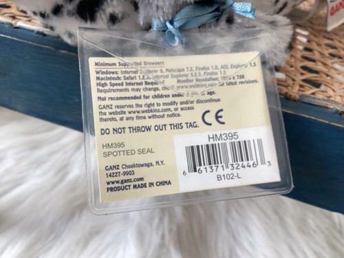 WEBKINZ SPOTTED SEAL 🦭 HM395 - NEW WITH SEALED CODE - HARD TO FIND - Picture 2 of 3