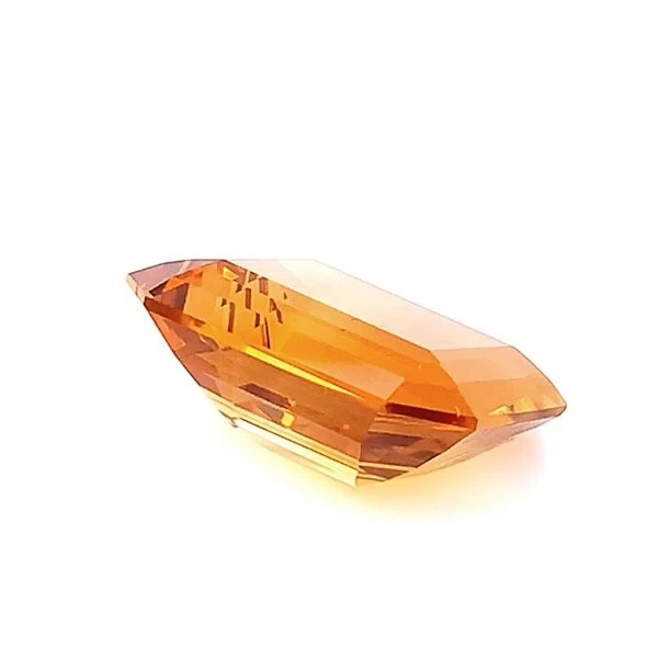 Wert 1.600 Euro Loser Madeira Citrin im Smaragdschliff 35,00 carat orange - Bild 3 von 4