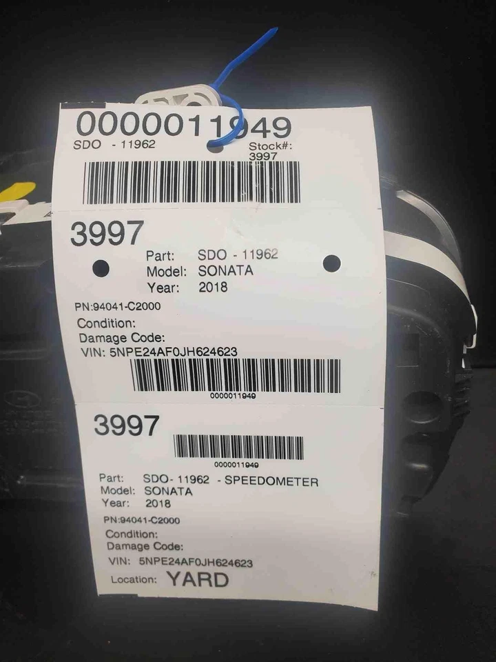 ✅ Velocímetro Hyundai Sonata 2018 PN:94041-C2000 OEM 60344 millas Foto 4 de 4
