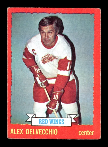 4-04-20 PWE. FLAWED . 1973-74 opc o-pee-chee #1 alex delvecchio