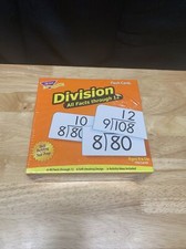DIVISION MATH FLASH CARDS All Facts Through 12 Home School Test Prep NEW Sealed