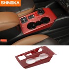 Central Gear Shift Panel Cover Trim for Ford Bronco Sport 2021+ Red Carbon Fiber