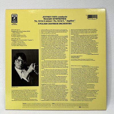 Jeffrey Tate English Chamber Orchestra Mozart Symphonies No 40 Gm