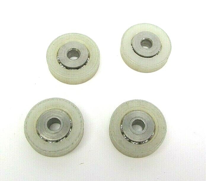 7/8"  Nylon Drawer Slide Roller Wheel Bearings Set of 4