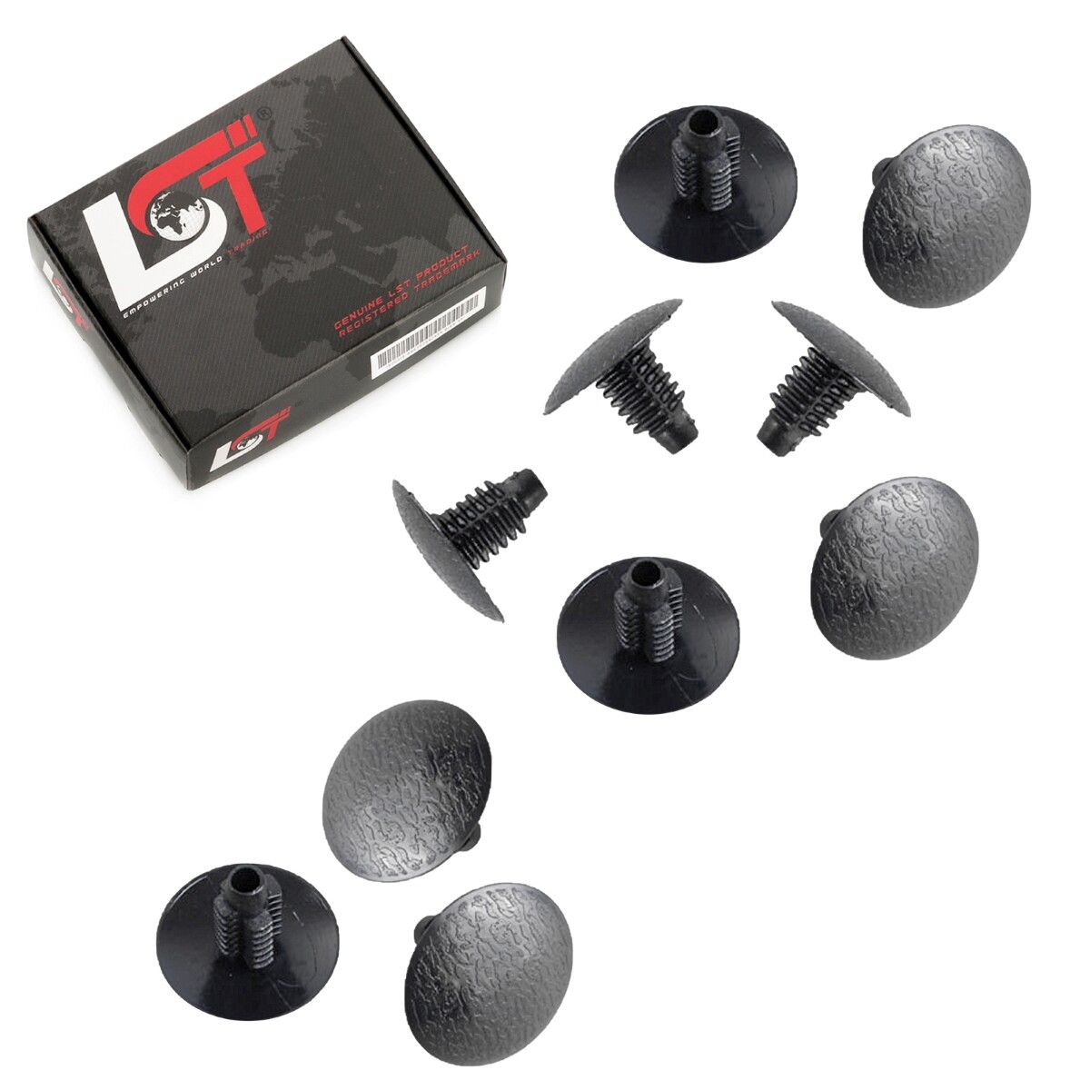 10x Trunk lining engine cover fastening clips for PEUGEOT