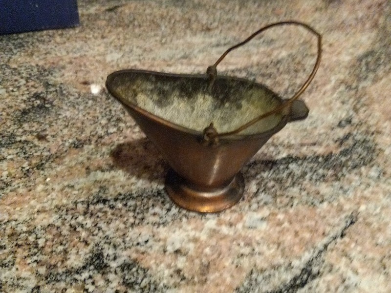 Vintage Mini Coal/Ash Scuttle Ashtray