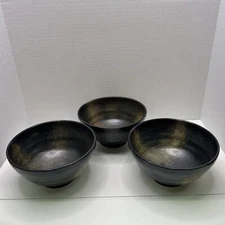 Daiso Japan Ceramic Bowl, Set Of 3 Made In Japan Microwave/Dishwasher Safe