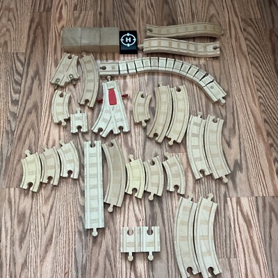 Thomas & Friends Take n Play Along Wooden Track Pieces For Trains Mixed Lot 27