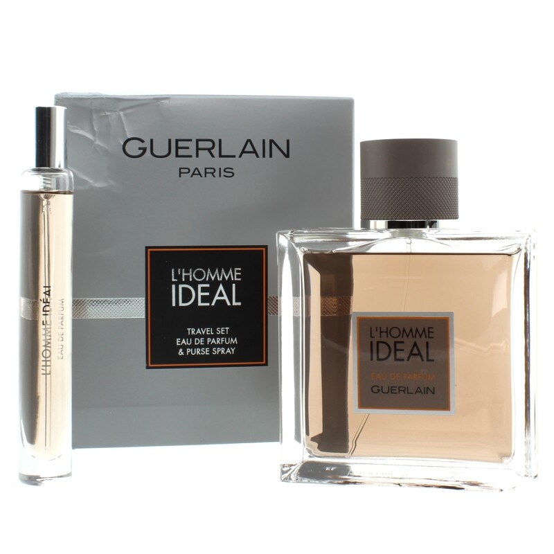 Guerlain Paris L'Homme Travel Set Eau De Parfum 100ml Purse Spray EDP 10ml