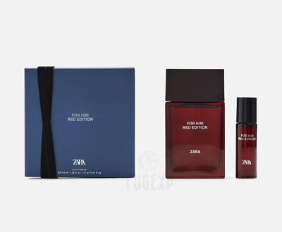 Zara For Him Red Edition Edt 100ml + 12ml Men Eau De Parfum