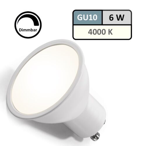 SMD LED Leuchtmittel / 230Volt / Dimmbar / 6Watt Spots Gu10 / Neutralweiss 4000k - Bild 1 von 4