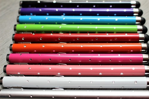 10x Rysik dotykowy Wejście Pióro Wygląd cyrkonie Tablet Telefon komórkowy Obsługa Glamour - Zdjęcie 2 z 4