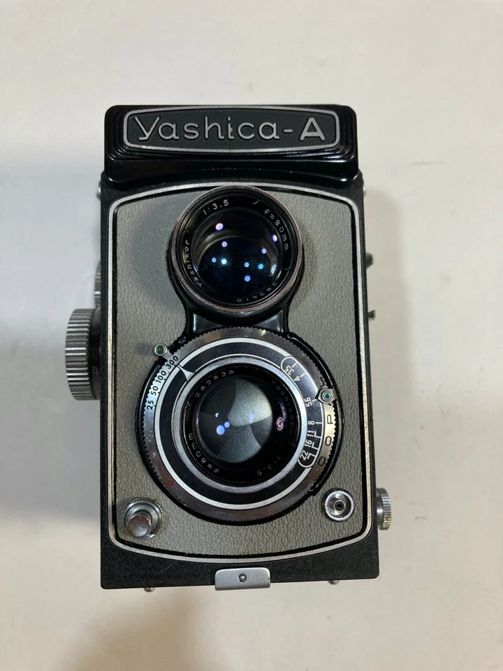 Excellent+++++ appareil photo reflex numérique Yashica A (gris/noir) 6x6 Yash... - Photo 2/4