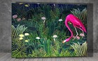 Henri Rousseau Flamingo & flower CANVAS PAINTING ART PRINT 1827