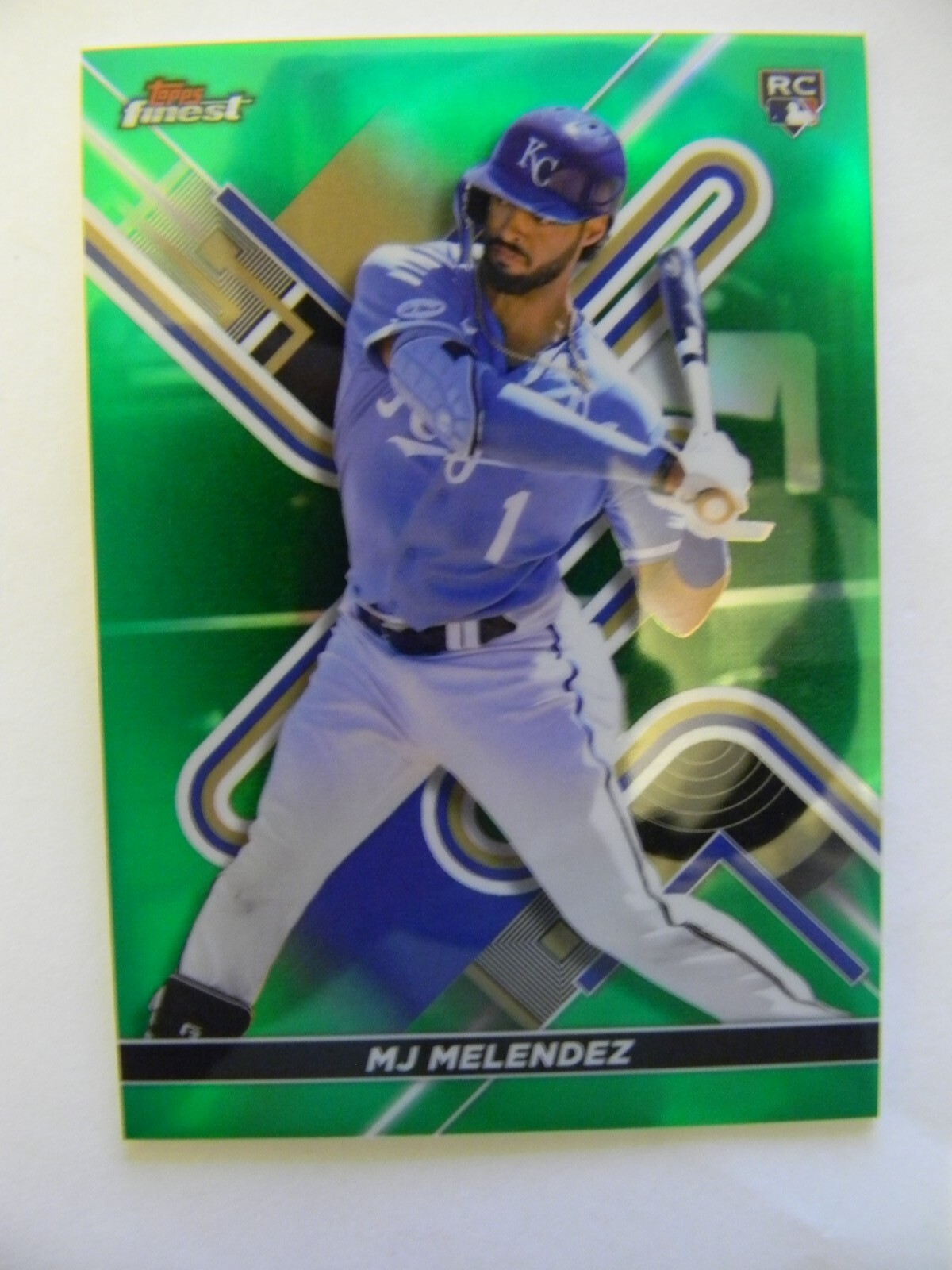 2022 Topps Finest Green Lava Refractor #57 MJ Melendez 21/99 (RC) MINT KC